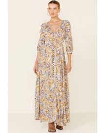 Mustard Paisley Maxi Dress at Boot Barn