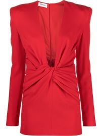 MxF4not U-neck twist-detail Minidress - at Farfetch