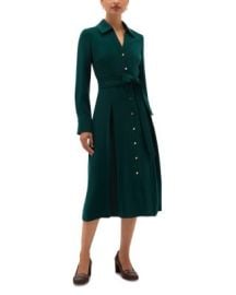 Mylie Pleated Button Front Dress at Bloomingdales