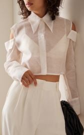 Myrtle Silk-Linen Blouse By Maticevski at Moda Operandi