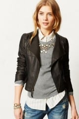 Mysa Leather Jacket at Anthropologie