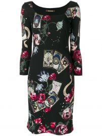 Mystic Garden Print Dress by Roberto Cavalli at Farfetch