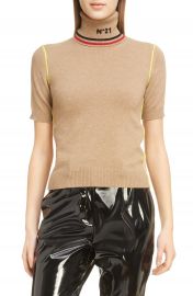 N  21 Logo Turtleneck Wool Sweater at Nordstrom