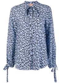 WornOnTV: Tegan’s blue star print blouse on How to Get Away with Murder ...