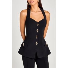 NADINE MERABI Zoe Peplum Waistcoat at Nordstrom