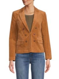 NANETTE nanette lepore Corduroy Double Breasted Jacket on SALE at Saks Off 5th