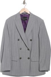 NAOMI x BOSS Journi Double Breasted Wool Jacket in Grey at Nordstrom Rack at Nordstrom Rack