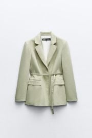 NARROW BELT BLAZER at Zara