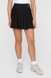 NASTY GAL Buckle Detail Pleated Miniskirt at Nordstrom