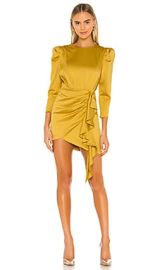 NBD Pandora Dress in Mustard Yellow at Revolve