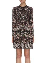 NEEDLE  THREAD  ELSIE RIBBON Floral Embroidered Mini Dress  Women at Lane Crawford