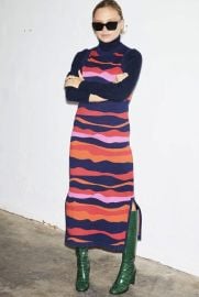 NEVER FULLY DRESSED Wave Knitted Dress - Multi Garmentory at Garmentory