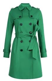 NEW Hobbs London Saskia Trench Coat GREEN US 12 eBay at eBay