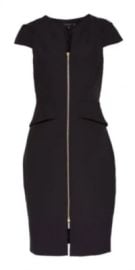 NEW Ted Baker Fearnid Architectural Pencil Dress in Black 2 US 6 D6550 eBay at eBay