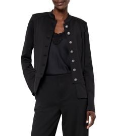 NIC ZOE Femme Ponte Knit Stand Collar Long Sleeve Button Front Jacket Dillardx27s at Dillards