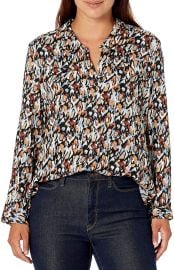 NIC ZOE Women s Painted Leopard Shirt at Amazon