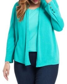 NIC and ZOE Plus NICZOE Plus Lightweight Book Club Cardigan   Bloomingdales at Bloomingdales