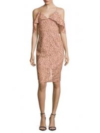 NICHOLAS - Floral Lace Cold-Shoulder Dress at Saks Off 5th