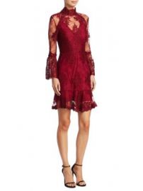 NICHOLAS - Octavia Laced Mini Dress at Saks Fifth Avenue