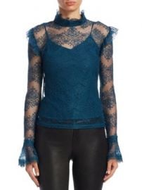 NICHOLAS - Thalia Lace Ruffle Top at Saks Fifth Avenue