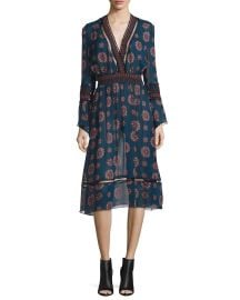 NICHOLAS Marrakech Printed Chiffon Midi Dress at Neiman Marcus