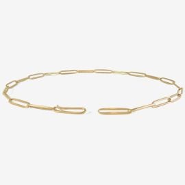 NICOLE LANDAW 14K SOLID LONG LINK CHAIN at August