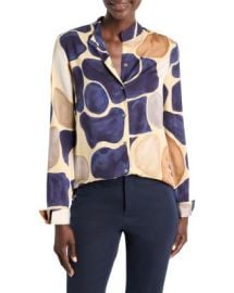 NICZOE Pebble Print Button Front Top Bloomingdale39s at Bloomingdales