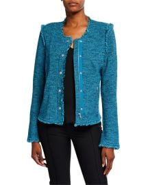 NICZOE Plus Size You Deserve It Fringe Detail Jacket at Neiman Marcus