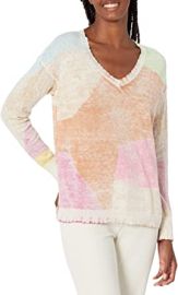 NICZOE Women39s Mosaic Sunrise Sweater at  Womens Clothing store at Amazon