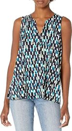 NICZOE Women39s Riviera Rain Tank Green Multi SM at Womens Clothing store at Amazon