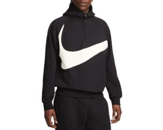 NIKE Swoosh 12-Zip Fleece Hoodie DX0566 013 - Shiekh at Shiekh