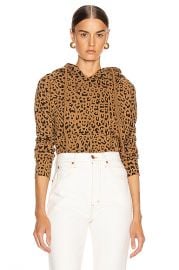 NILI LOTAN Janie Hoodie in Whiskey Leopard Print   FWRD at Forward