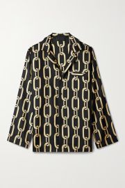 NILI LOTAN Juste printed silk-twill shirt NET-A-PORTER at Net a Porter