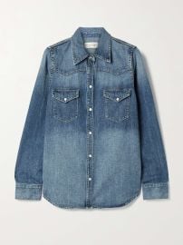 NILI LOTAN Travis denim shirt NET-A-PORTER at Net a Porter