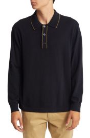 NN07 Andreas Long Sleeve Polo at Nordstrom