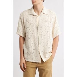 NN07 Freddy Fil Coupé Short Sleeve Button-Up Shirt at Nordstrom