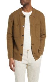 NN07 Jonas Boiled Merino Wool Shirt Jacket at Nordstrom