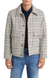 NN07 Julius Houndstooth Check Shirt Jacket at Nordstrom