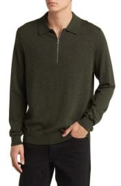 NN07 Quarter Zip Wool Polo Sweater at Nordstrom