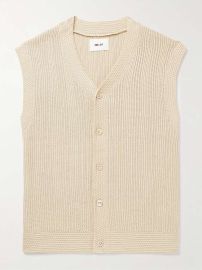 NN07 Reece 6600 Ribbed Organic Cotton Sweater Vest at Mr Porter