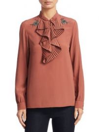 NO  21 - Ruffled Trim Blouse at Saks Fifth Avenue