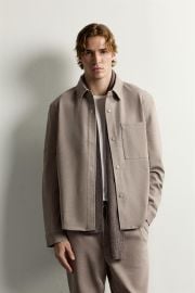 NON-IRON COMFORT OVERSHIRT at Zara