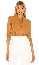 NONchalant Caraline Bodysuit in Caramel from Revolve com at Revolve