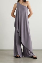 NORMA KAMALI One-shoulder asymmetric stretch-jersey tunic NET-A-PORTER at Net a Porter