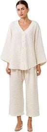 NOTHING FITS BUT Muslin Gauze Nursing Set 2 Piece Postpartum Pajamas Ultra Soft Maternity Loungewear for Nursing Soft Pjs at Amazon