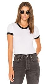 NSF Corin Tee in White Black at Revolve