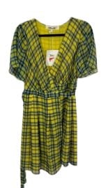 NWD 398 Diane Von Furstenberg Katina Silk Checkered Wrap Dress SZ 6 F401 eBay at eBay