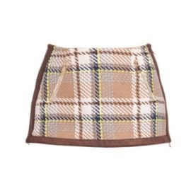 NWT -Le Superbe Quant Mini Skirt in London Brown Plaid eBay at eBay