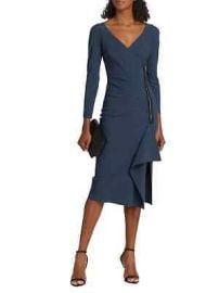 NWT Chiara Boni La Petite Robe Clementina Zip Dress 12US48IT Blue MSRP695 eBay at eBay