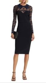 NWT Chiara Boni La Petite Robe Lien Lace Dress 8 US44IT BlackNavy MSRP750 eBay at eBay